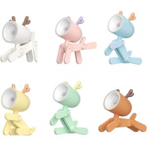 Mini Lampe De Nuit Cartoon, Veilleuse R&eacute;glable Pour La Protection Des Yeux, Lampe De Nuit Led Cr&eacute;ative Et Mignonne Pour La D&eacute;coration De La Maison, Du Bureau Et Du Dortoir (B) - Neuf