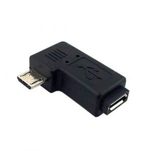 Cy À 90 Degrés Gauche Coudé Micro Usb 2.0 5Pin Mâle Vers Femelle M Vers F Extension Adaptateur[Z352] - Neuf