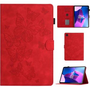 Coque Pour Lenovo Tab M10 3rd Gen 10.1 Pouces &Eacute;tui De Protection Case Tablette Tb-328fu/328xu Housse Smart Cover Avec R&eacute;veil/Veille Auto Pour Lenovo Tab M10 3e G&eacute;n&eacute;ration 10.1 Pouces 2022, Rouge - Neuf