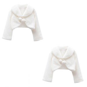 Les Filles Costumes Fleur Cape Foulard Tippet Robe Thermique Des Manteaux D'hiver &Eacute;l&eacute;gant Ch&acirc;le Taille S Pour Les Gar&ccedil;ons Et Les Filles - Neuf