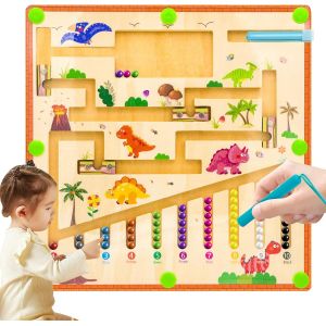 KAL-Montessori Jouet &Agrave; Partir De 1 An En Bois Jeu Magn&eacute;tique Aimants Jeux &Eacute;ducatifs Jouet De Motricit&eacute; Puzzle Board Jeu De Tri Jouet Pour Enfants &Agrave; Partir De 2, 3, 4, 5, 6, 7, 8 Ans - Neuf