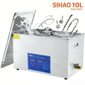 Nettoyeur ultrasonique-10L,220V/40KHZ-SIHAO-Professionnel-pour bijoux et lunettes,&eacute;cran LED,Capacit&eacute; de travail MAX 7.41L-Acier inox304 - Garantie 1 an - Neuf