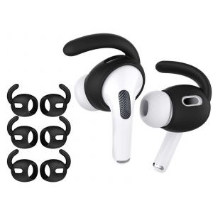 Embouts d'oreille en silicone pour AirPods Pro - Lot de 3 paires - Noir - Neuf