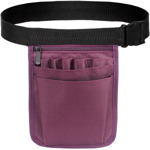 Kalanka-Sac D'infirmière Ceinture,Pochette Infirmiere Ceinture,Sac De Ceinture Pratique Organisateur De Travail Avec Ceinture Ajustable,Pour Hommes Et Femmes (Violet) - Neuf