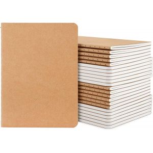 Teppc-Carnet A6 Lign&eacute; - 24pcs Cahier De Notes 10x14cm - 100g Papier Ligne Bloc Note - 60 Pages Petit Carnet Kraft Couverture Souple - Carnet De Notes A6 Notebook Carnet De Voyage - Neuf