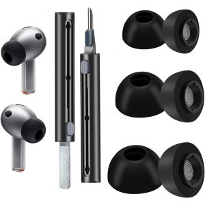 KAL-Bouchons D'Oreilles En Mousse &Agrave; M&eacute;moire De Forme Pour Samsung Galaxy Buds3 Pro -Confort Ultime Et Ajustement Parfait -Tailles S/M/L - Neuf