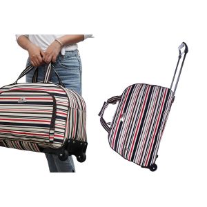 Sac &agrave; dos &agrave; roulettes, valise cabine multicolore - Neuf