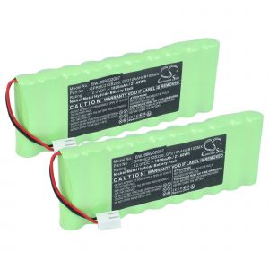 vhbw 2x Batterie remplacement pour Ansmann 2412-3011 pour motorisation de volet, porte, portail (1800mAh, 12V, NiMH) - Neuf