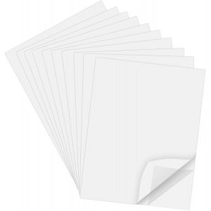 Lot De 20 Feuilles De Ruban Adh&eacute;sif Double Face Transparent Double Face Pour Scrapbooking, Loisirs Cr&eacute;atifs, D&eacute;coration D'int&eacute;rieur Et Autres Projets D'artisanat (21,6 X 27,9 Cm) - Neuf