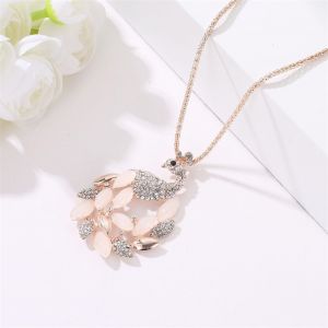 Collier Ras Du Cou Classique En Opale De Paon, Style Tendance - Neuf
