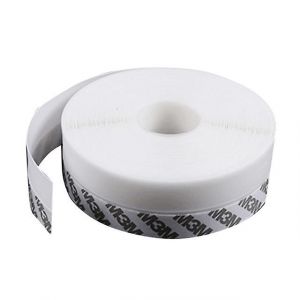 Joint d'étanchéité en caoutchouc pour bas de porte, anti-cafards, pour fenêtre, 45 mm x 5 m (blanc) - Neuf
