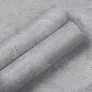 Papier Adhesif Pour Meuble Gris Blanc 40x1000cm,Film Autocollant Meuble Décoratif,Papier Peint Autocollant Mural,Rouleau Vinyle Adhesif Impermeable Pour Mur De Salon Cuisine Chambre - Neuf