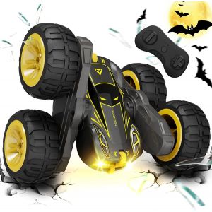 SANSH-2025 Voiture Télécommandée Enfant 2,4 GHz 360 ° Flip Stunt RC Voiture avec lumière Colorée pour 3-12 Ans Enfants Jouets en Plein air Cadeau - Neuf