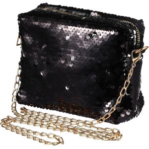 SJZG-Mode Sparkly Sac &Agrave; Main &Agrave; Paillettes Pour Femme Noir - Neuf