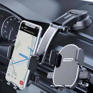 JGD-Support Telephone Voiture Porte Telephone Voiture Accessoires Auto Phone Holder Car Socles De T&eacute;l&eacute;phone Portable Pour Automobile Rotation 360&deg; & Op&eacute;ration &Agrave; Une Main Pour Smartphones De de 4.5''- - Neuf