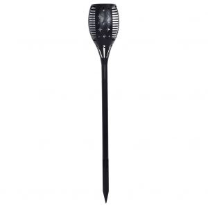 Hjlian Lampe De Sol D'exterieur Etanche A 96 Led Avec Flamme Clignotante Et Controle De La Lumiere, Alimentee Par Energie Solaire. - Neuf