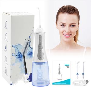 Irrigador Bucal Inalámbrico Para Limpieza Dental, Portátil Con 5 Modos De Boquilla, Recargable De 350 Ml Para Duchas En Casa, Viajes Y Regalos Para Amigos Y Colegas. - Neuf