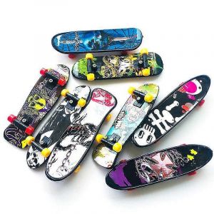 10pc Fingerboard Mini Cr&eacute;atif Fingertips Skateboard Plastic Finger Skate Scooter - Snngv - Neuf