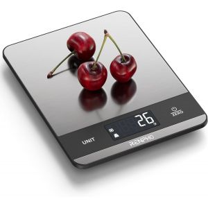 Eryi-Balance De Cuisine 5 Kg, Balance De Cuisine À 7 Unités, Balance Numérique À Grand Écran Lcd, Grand Plateau De Pesée En Acier Inoxydable, Mesure Des Liquides, Précision Élevée Jusqu'à 1 G - Neuf