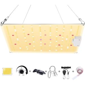 800w Lampe Led Horticole,Avec Bouton De Gradation,Spectre Complet Lumière Végétale Horticole Lampe De Croissance Des Plante,Pour Plante D'intérieur Hydroponic,Consommation 80w/Heures - Neuf