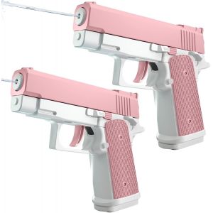 Pistolets À Eau,2 Pièces Pistolet A Eau Enfant,Jouets De Pistolet À Eau Pour Garçons & Filles,Pistolet À Eau En Plastique Pour Enfants,Pour Enfants Pour La Piscine Extérieure Et La Plage.[H60] - Neuf
