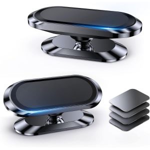 [Lot De 2]Support Telephone Voiture Magnetique[Tout Métal]Aimant Telephone Voiture[360°]Porte Telephone Voiture Aimanté[Mains Libres]Socles De Téléphone Portable Pour Automobile Po[Car781708] - Neuf