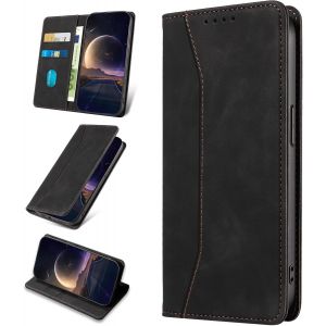 Case For Samsung Galaxy J6 Plus 2018, Pu Leather Protective Case [Card Holder], Shockproof Wallet Flip Case For Samsung J6 Plus 2018 (Black) - Neuf