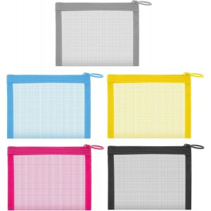 Lot de 5 mini sacs en filet avec fermeture &agrave; glissi&egrave;re, &eacute;tui de voyage portable pour rouge &agrave; l&egrave;vres, cosm&eacute;tiques, porte-monnaie, articles de toilette, accessoires quotidiens, cl&eacute;s,, Rose rouge - Neuf