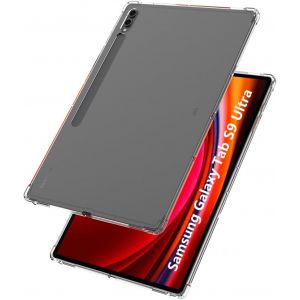 LORANKA-Coque pour Samsung Galaxy Tab S9 Ultra, Flexible Anti-Rayures Silicone TPU Coque avec Coins renforc&eacute;s pour Samsung Galaxy Tab S9 Ultra, Transparent - Neuf