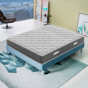 Matelas Mousse 90x190 cm HERMES - Accueil M&eacute;moire De Forme - Epaisseur 25 Cm - Neuf