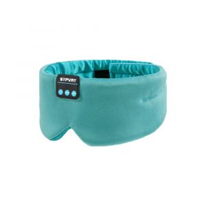 Casque de couchage Masque pour les yeux Bluetooth pour femmes et hommes, masques occultants de musique sans fil pour dormeurs lat&eacute;raux, cadeau de voyage pour l'insomnie green - Neuf