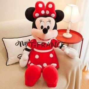 Peluche Disney Mickey Minnie, Modele: Minnie Rouge, Taille: 20cm - Neuf