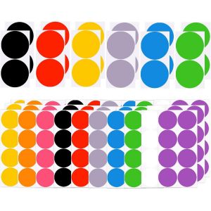 50mm 100mm Gommettes Autocollantes Rondes, 42pc Couleur Codage &Eacute;tiquettes Pastille Autocollante Ronde Gommettes Ronde Multicolore Inscriptible Pastille Autocollants Pour Entrep&ocirc;t Et Bureau-10couleurs - Neuf