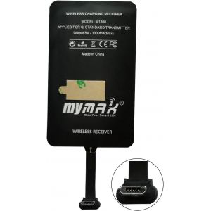 KALANKA-R&eacute;cepteur de charge sans fil Qi de type A 1300 mA super rapide et adaptateur compatible avec Samsung Galaxy, Huawei, LG, Nokia, Moto, HTC, Google Nexus, et autres appareils Micro USB-A - Neuf