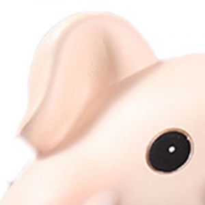 Hjlian Veilleuse Cochon Mignonne, Decoration De Bureau Unique En Resine Synthetique, Pour La Maison Ou Le Bureau, Bleu, 14 X 16 Cm - Neuf