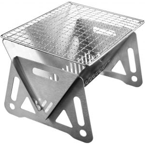 CHECARZHN--NO1-Barbecue Portable En Acier Inoxydable - Design Amovible - Mini Barbecue De Table Pour Barbecue En Plein Air, Camping, Voyage, Pique-Nique - Neuf