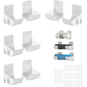 Bhhbb-4 Paires Film Alimentaire Support Rangement Porte Support De Sac Poubelle Distributeur De Sacs Poubelle Pour Armoire, Salle De Bains, Réfrigérateur - Neuf