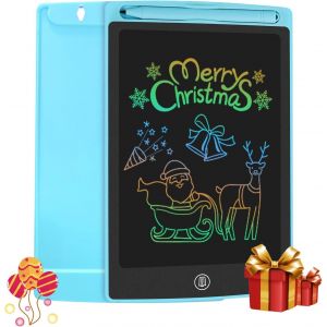 Tablette d'&eacute;criture LCD color&eacute;e, Planche &agrave; Dessin de 8,5 Pouces Graphique Serrure &agrave; cl&eacute; &Eacute;criture Manuscrite Doodle Pad Enfants Jouets Cadeaux pour gar&ccedil;ons Filles (Bleu) - Neuf