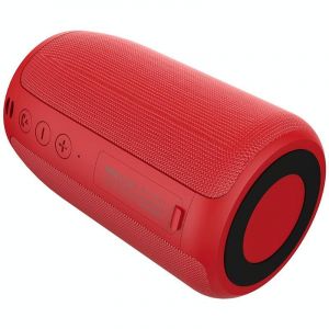 Enceinte Bluetooth Camouflage HiFi Bass 5W Sans Fil USB AUX Longue Autonomie Rouge YONIS - Neuf
