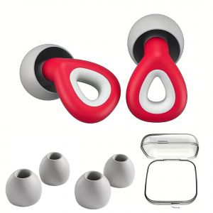 Euty-1 Ensemble Bouchons D'oreille Pour Dormir Tapones Para Dormir Réduction Du Bruit Natation Bouchon D'oreille Protection Oordopjes Bouchons D'oreilles Ensemble-Red - Neuf