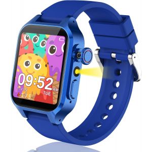 Ulteronixshop-Montre Connect&eacute;e Enfant 32 Jeux, Montre Enfant Garcon Fille HD Cam&eacute;ra Musique Vid&eacute;o Podom&egrave;tre Livre Audio R&eacute;veil, Montre Intelligente EnfantCadeaux Anniversaire pour Filles et Gar&ccedil;ons - Neuf
