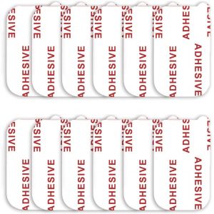 Lot De 12 Collant À Très Forte Adhérence [Facile À Décoller] Kit De Adhésif Rectangulaire Pour Base De Support De Téléphone Voiture De Bord Magnétique Bande Adhésive Double Face Tampons (Blanc) - Neuf