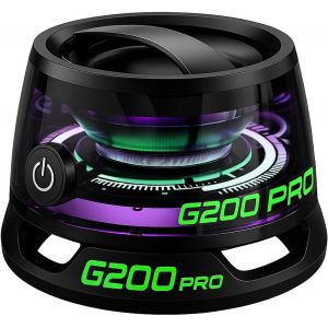 lbgwp60-Haut-Parleur Bluetooth Magnétique G200 Pro Sans Fil Avec Support De Téléphone, Étanche Ip67, Haut-Parleur Portable Compact Pour Douche, Extérieur, Voyage, Adolescents ¿ Idéal Pour Noël (Noir) - Neuf
