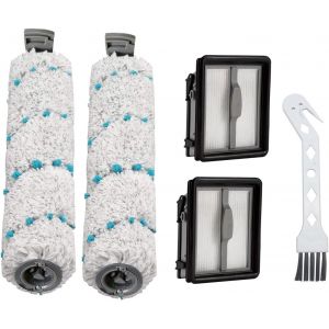 pour Bissell CrossWave X7 Plus Rouleau de Brosse de Rechange pour 2955N/3479N, avec 2 Brosse &agrave; Rouleau, 2 Filtre HEPA - Neuf