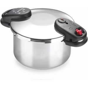 SUBZONAL-Alza Space - Autocuiseur Rapide 6L, Acier Inoxydable 18/10, 2 Modes de Cuisson, Design Ergonomique, &Eacute;conomie d&iquest;&Eacute;nergie, Poign&eacute;es Thermo-R&eacute;sistantes - Neuf