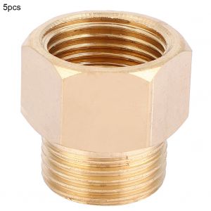Raccord rapide pour tuyau en laiton BSPP femelle vers male (G1/4""), 5 pieces - Neuf