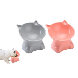 Lot De 2 Gamelles Sur&eacute;lev&eacute;es Pour Chats Et Chiens - Gamelles En Plastique Pour Chats Et Chiots - Neuf