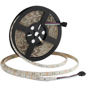 DUMVOIN RGB Bande de lumière LED SMD 5050 Étanche IP65 5M Ruban 300LEDs CC 12V Eclairage Intérieur pour Armoire,Soirée Décoration - Neuf