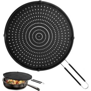 Kalanka-Écran Anti-Éclaboussures Pour Poêle À Frire, Protection Contre Les Éclaboussures De Graisse, Résistant À La Chaleur Pour La Friture, Protection En Silicone Pour La Cuisine Quotidienne, Passe - Neuf