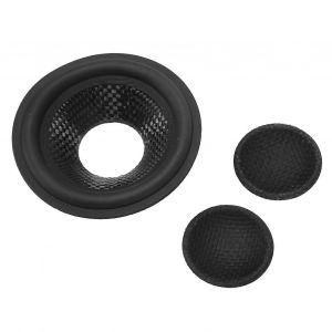 Papier De Tambour De Cône De Haut-Parleur Papier De Caisson De Basses De Diamètre Intérieur De 0,8 Pouce Papier De Tambour De Caisson De Basses Avec Contour En Caoutchouc Pour Haut-Parleurs De 3 Pouce - Neuf